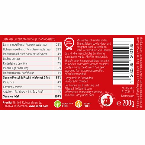 Hund Nassfutter Schäfers Pfanne 200g 6 Stück -5- Anifit