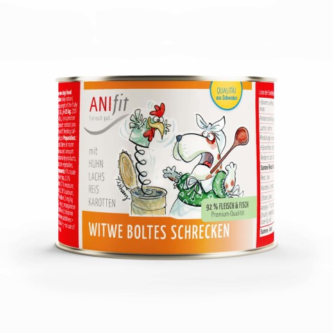 Hund Hundefutter Nassfutter Witwe Boltes Schrecken 200g 6 Stück -1- Anifit