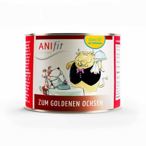 Hund Hundefutter Nassfutter Zum Goldenen Ochsen 200g 6 Stück -1- Anifit